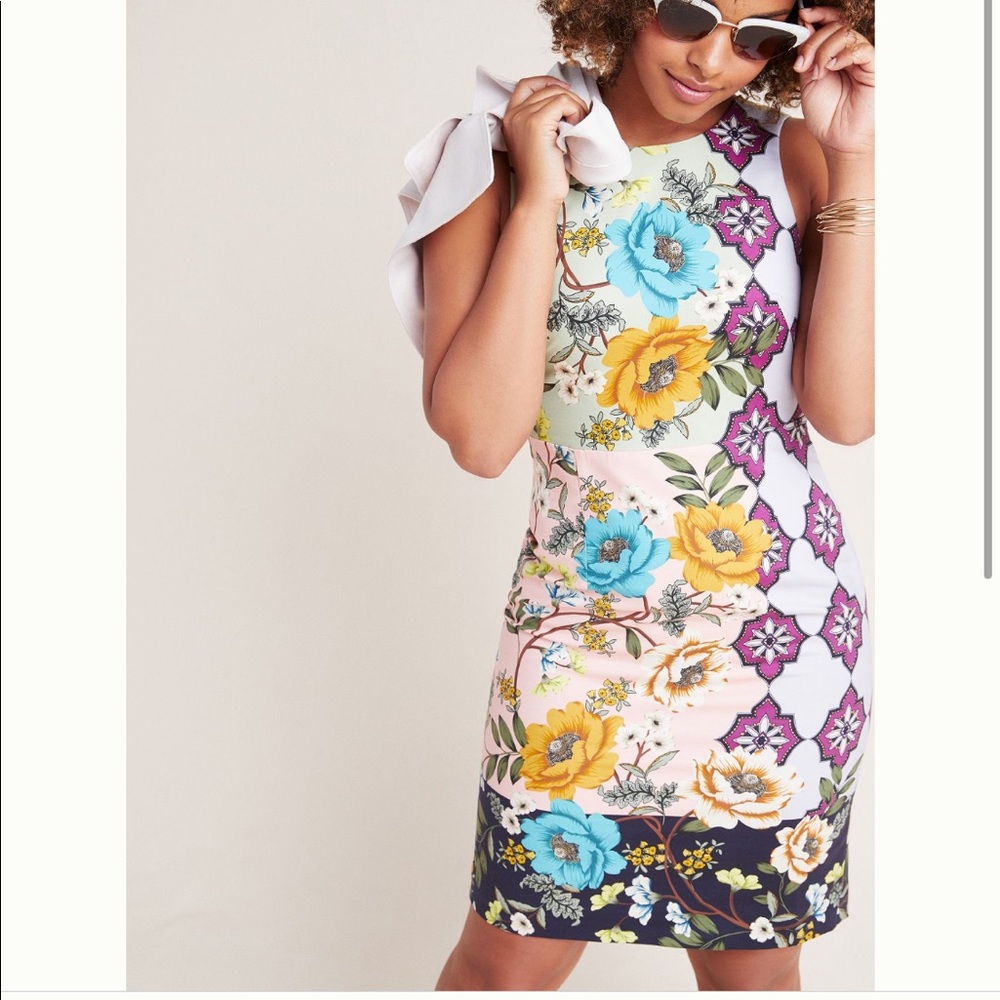 Anthropologie Maeve Lissa Twill Mini Dress
